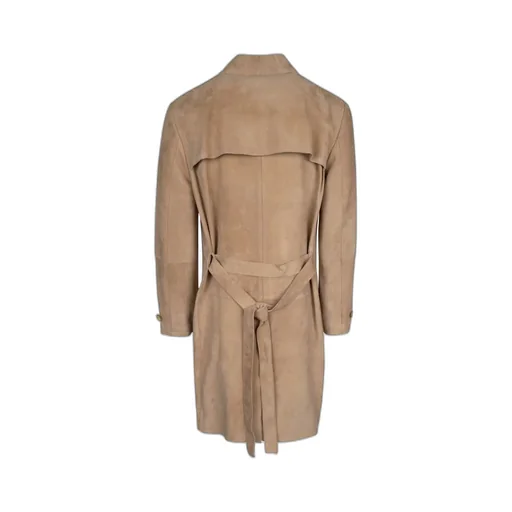 Double-Breasted Belted Coat