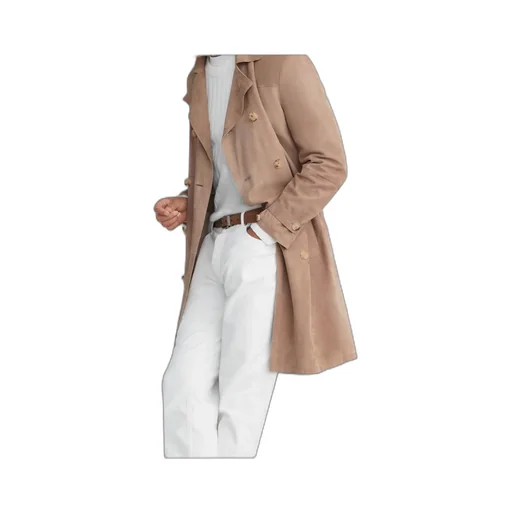 Double-Breasted Belted Coat