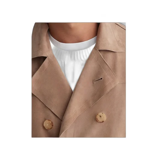 Double-Breasted Belted Coat