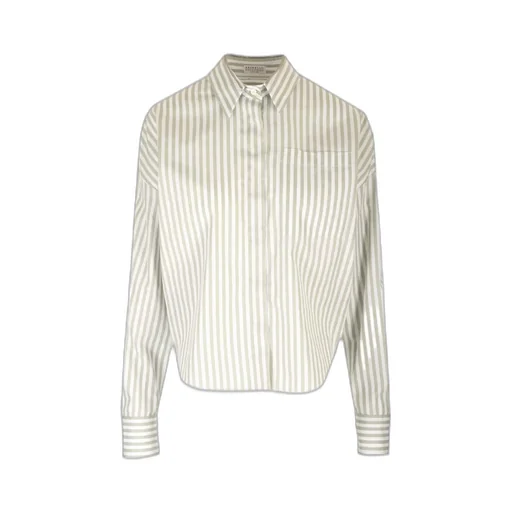 Striped Chain-Embellished Shirt