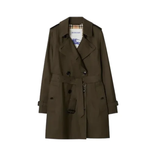 Short Tropical Gabardine Kensington Trench Coat