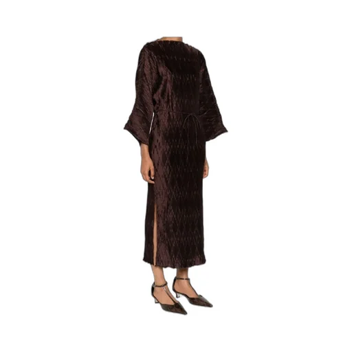 Belted Pleated Dress