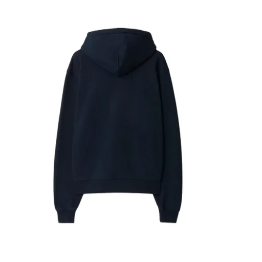 Ekd Motif Zip-Up Drawstring Hoodie