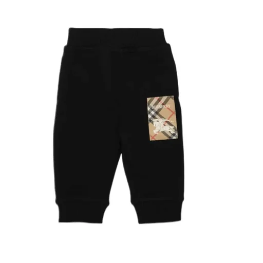 Check Label Cotton Jogging Pants