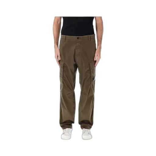Stretch Sateen Relaxed Cargo Pants