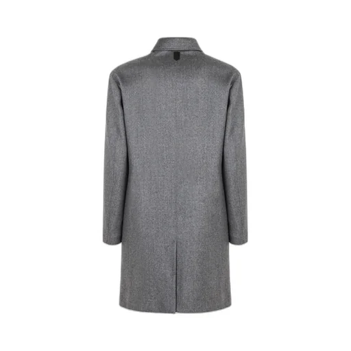 Zip-Front Wool Coat