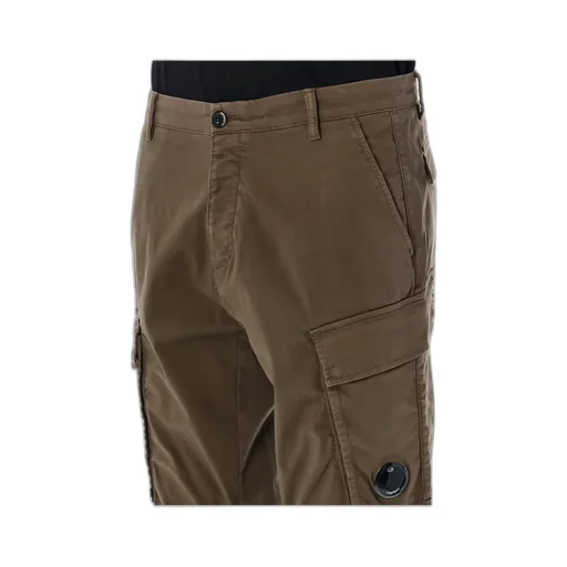 Stretch Sateen Relaxed Cargo Pants