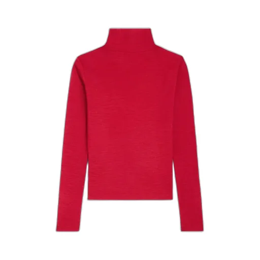 Turtleneck Top In Wool Jersey