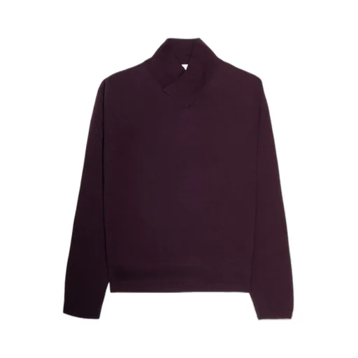 High-Necked Long-Sleeve Sweater