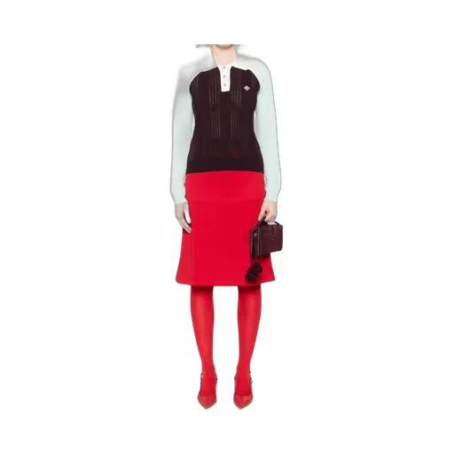 Button-Down Knit Polo Shirt