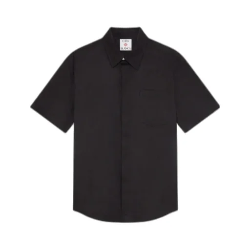 Cotton Monogram Short Sleeve Shirt