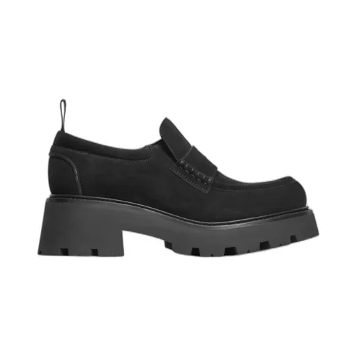 Triomphe Loafers In Suede Calfskin
