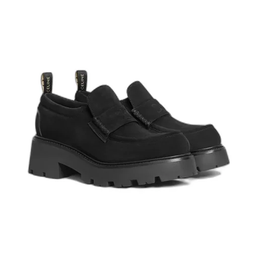Triomphe Loafers In Suede Calfskin