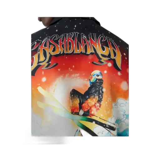Ski Lake Long Sleeve Silk Twill Shirt