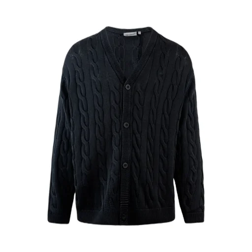 Long-Sleeved Knitted Cardigan