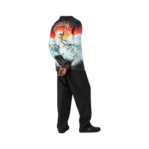Ski Lake Long Sleeve Silk Twill Shirt