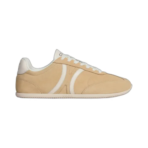 Celine Jogger - Low Lace-Up Sneaker In Suede Calfskin And Calfskin