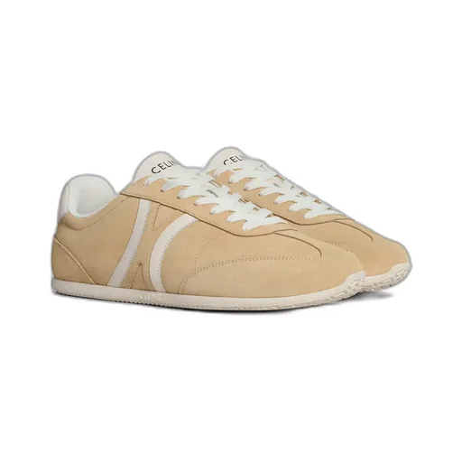 Celine Jogger - Low Lace-Up Sneaker In Suede Calfskin And Calfskin