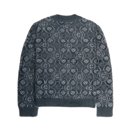 V-Neck Long-Sleeve Knitted Sweater