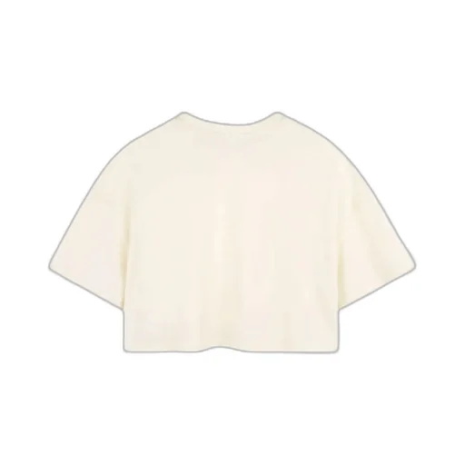 Logo-Embossed Cropped T-Shirt