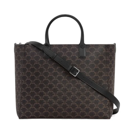 Large Cabas In Triomphe Canvas And Calfskin