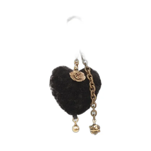 Symbols Heart Shearling Bag Charm