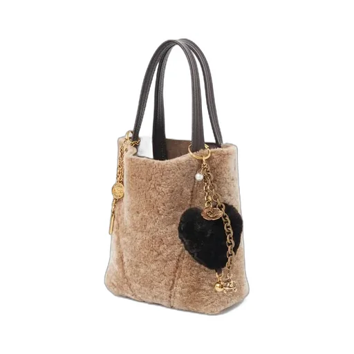 Symbols Heart Shearling Bag Charm