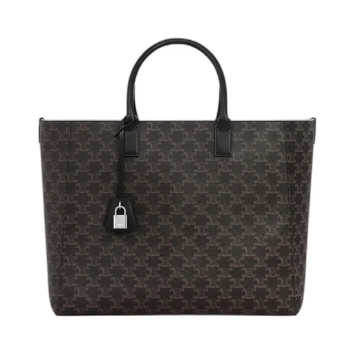 Large Cabas In Triomphe Canvas And Calfskin