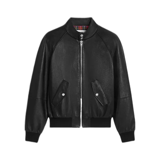 Zipped Blouson Jacket In Soft Lambskin
