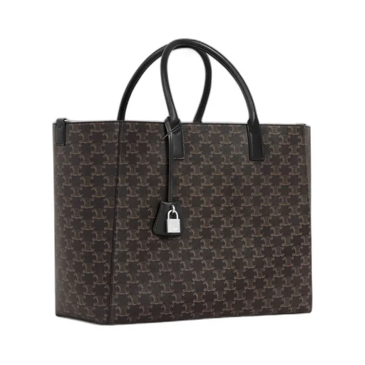 Large Cabas In Triomphe Canvas And Calfskin