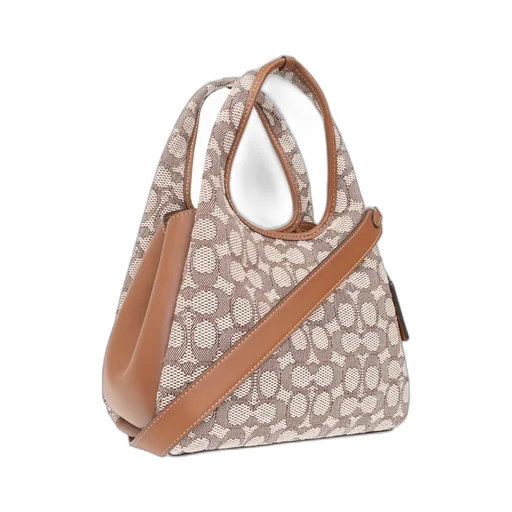 Hadley Monogram-Jacquard Leather Bag