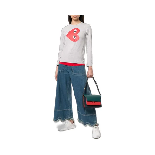 Logo-Print Crew Neck Top