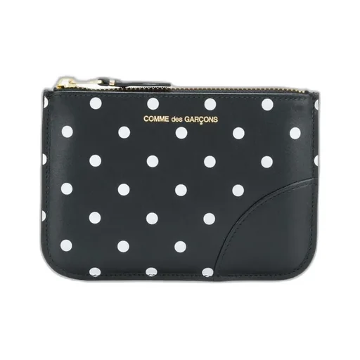 Polka Dot Printed Coin Zipped Wallet