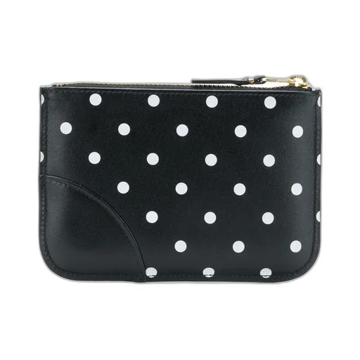 Polka Dot Printed Coin Zipped Wallet
