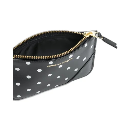 Polka Dot Printed Coin Zipped Wallet