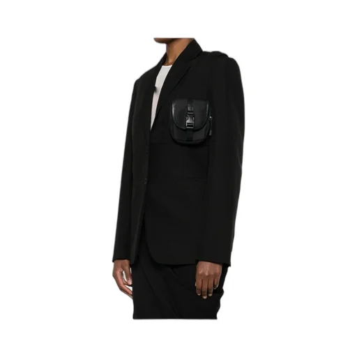 Long Sleeve Suit Jacket With Pocket Detail
