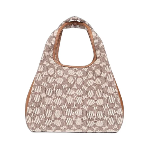 Hadley Monogram-Jacquard Leather Bag