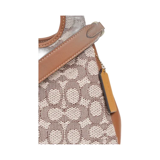Hadley Monogram-Jacquard Leather Bag