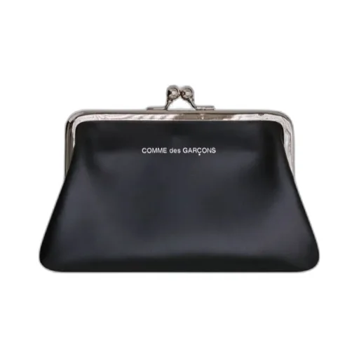 Wallet Logo-Printed Kiss-Clasp Purse