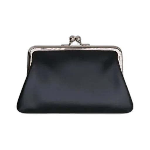 Wallet Logo-Printed Kiss-Clasp Purse