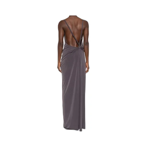 Ruffle-Trimmed Sleeveless Dress