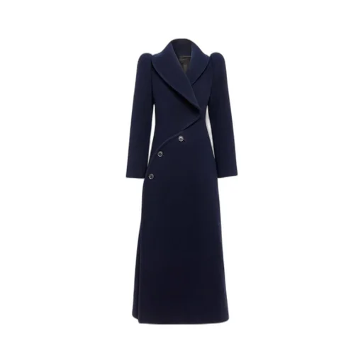 Wool Curved Coat