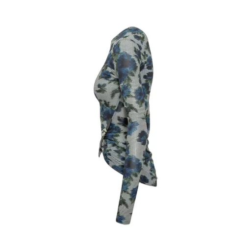 Patterned Slim-Fit Top