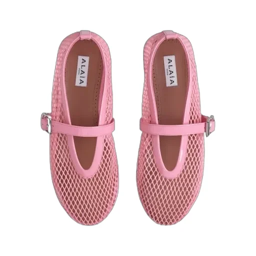 Fishnet Ballet Flats