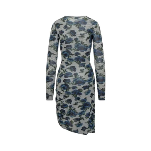 Floral Printed Asymmetric Mini Dress