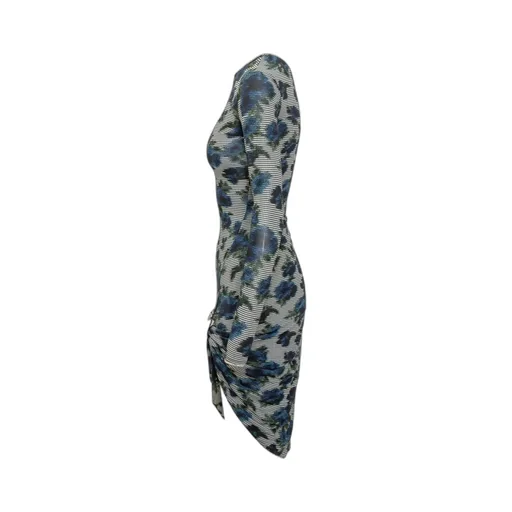 Floral Printed Asymmetric Mini Dress