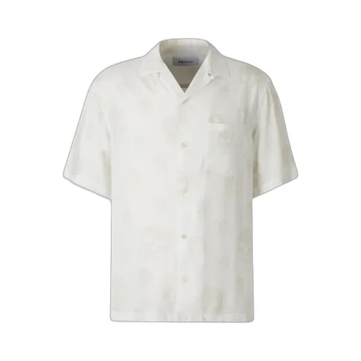 Short Sleeved Skull Jacquard Shirt