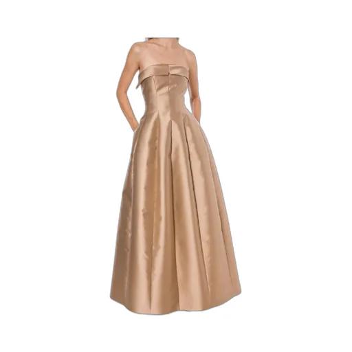 Sleeveless Mikado Evening Dress