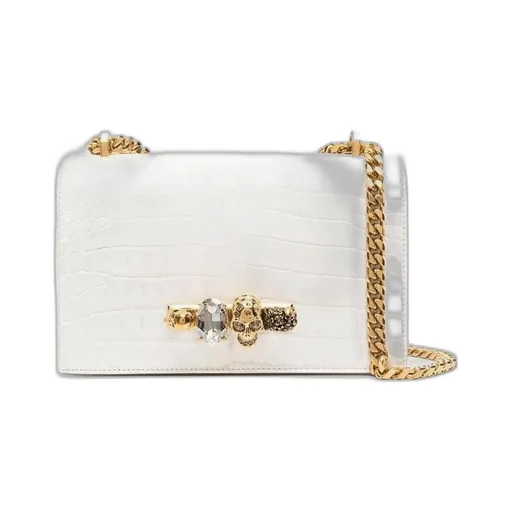 Embellished Four-Ring Shoulder Bag