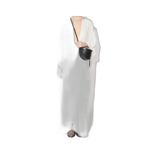 Loose Fit V-Neck Kaftan Dress
